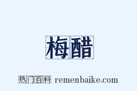 梅醋是什么意思的图片